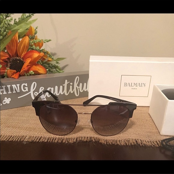 Balmain Paris tortoise shell Aviator sunglasses - Picture 2 of 8